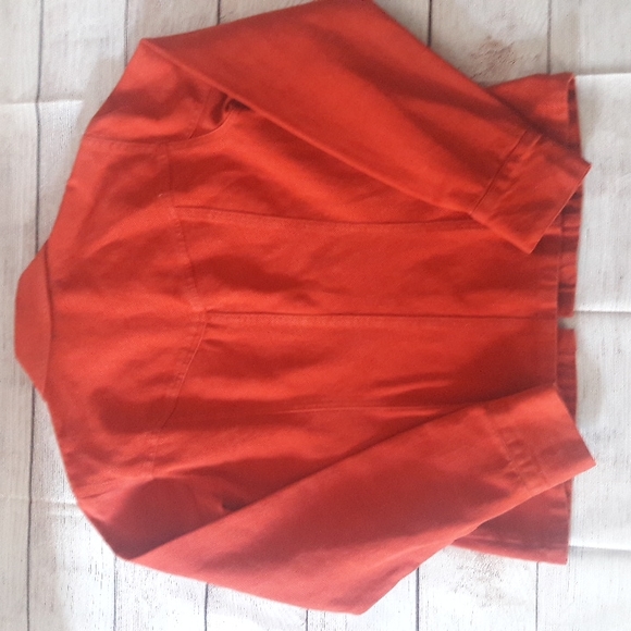 CAbi zip up front denim jacket - Picture 2 of 5